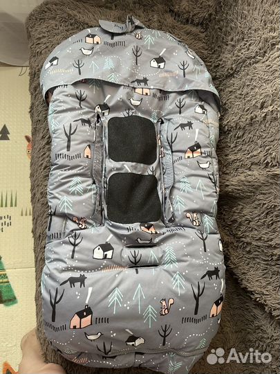 Зимний конверт в коляску leokid