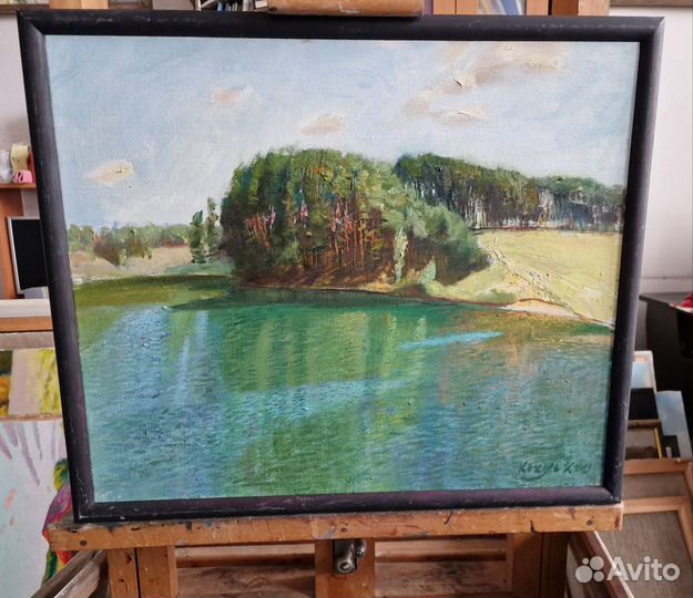 Интерьерная картина маслом на холсте пейзаж