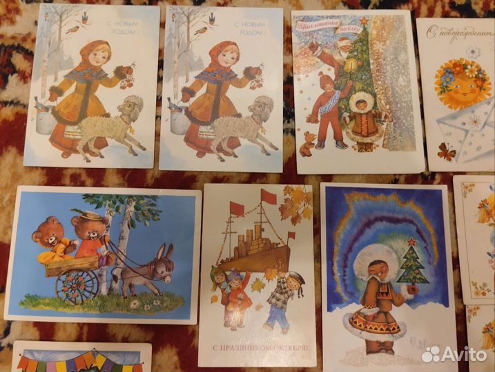 Открытки СССР Л. Маниловой, 1970-1990-ые гг