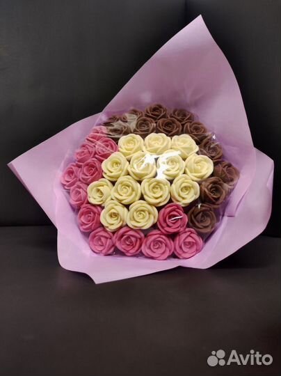 Шоколадные Розы - 37 шт в Букете