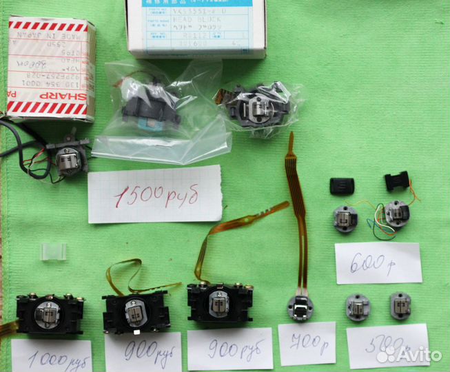 Головки на магнитофоны и звукосниматели и иглы