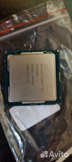 Процессор intel core i9-9900k +оперативка+бп+М2