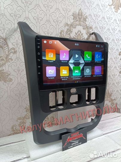 Магнитола Renault Logan android новая