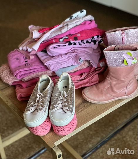 Вещи пакетом на девочку 110-116-122