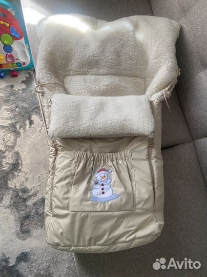 Зимний конверт в коляску