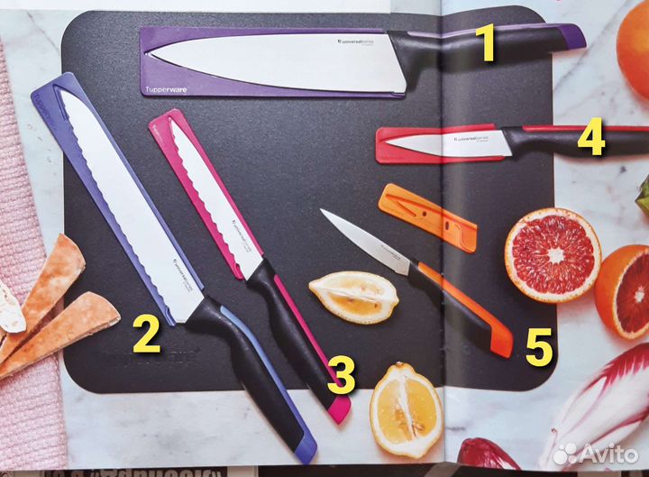 Ножи Tupperware набор плюс подставка для них