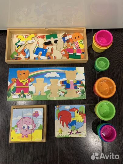 Мозайка, пирамидка, одевайка и т. д