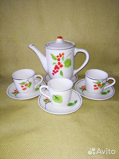 Сервиз детский Смородина Гжель СССР