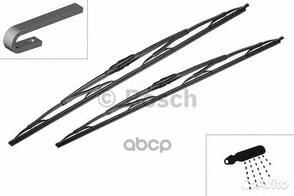 Комплект щеток стеклоочистителя twin 650мм/550м