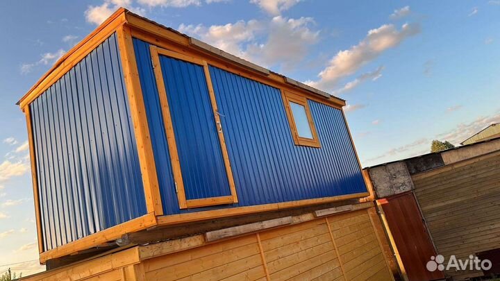 Бытовка строительная 7х2,30 с блоками