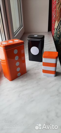 IKEA набор банок металл