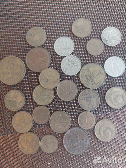 Монеты СССР 5 копеек 3 копейки 2 копейки
