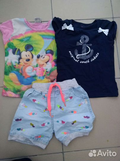 Вещи пакетом на девочку 104/110