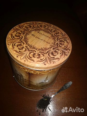 Коробка контейнер жестяная новая