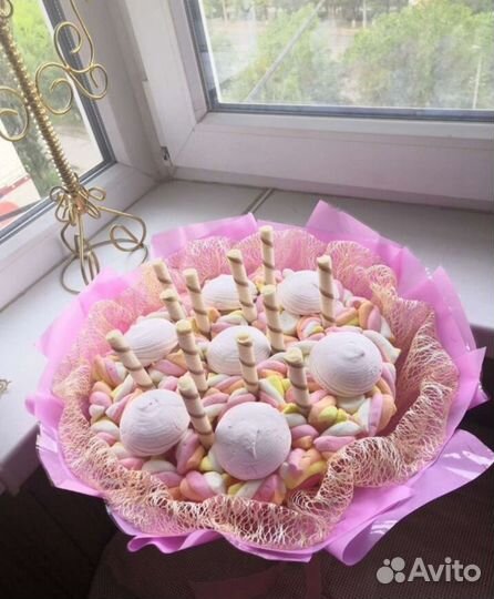 Зефирные букеты