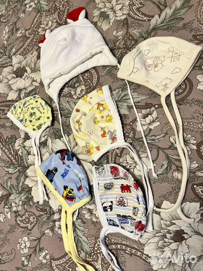 Детские шапочки для новорожденных