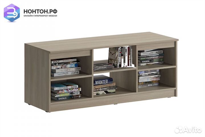 Тв-тумба Челси белый глянец / дуб сонома