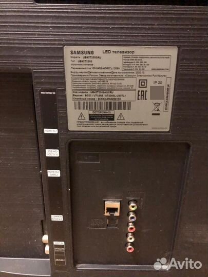 Телевизор samsung SMART tv 43 4k на запчасти