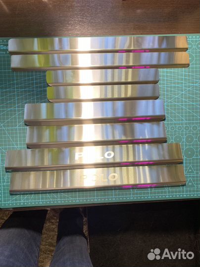 Накладки на пороги Polo Sedan