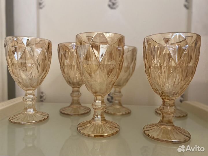 Фужеры рюмки набор хрусталь новый