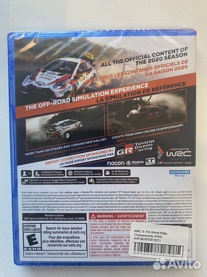Игра WRC 9 FIA World Rally Championship на PS5