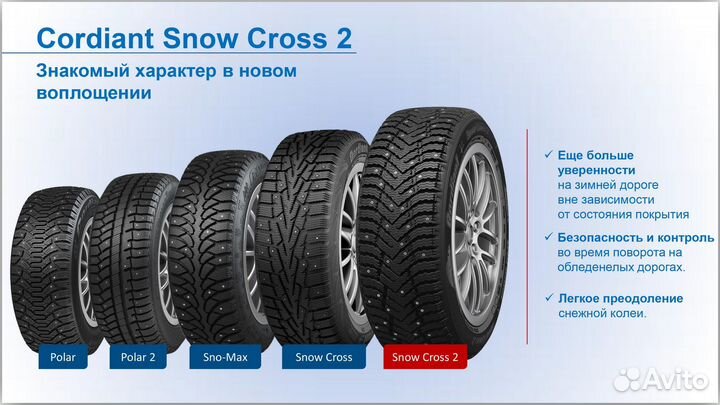 Cordiant Snow Cross 2 SUV 225/65 R17