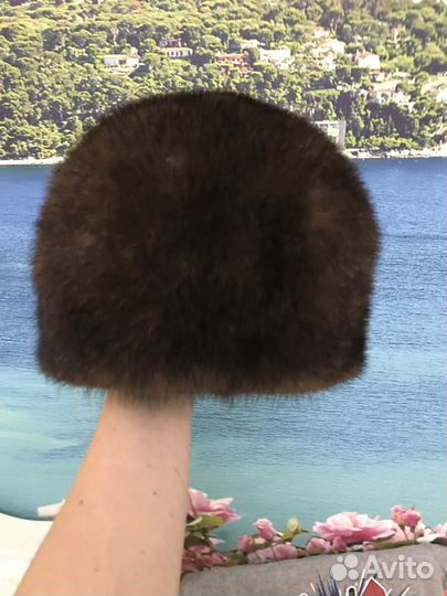 Шапка норковая натуральная р.57-58