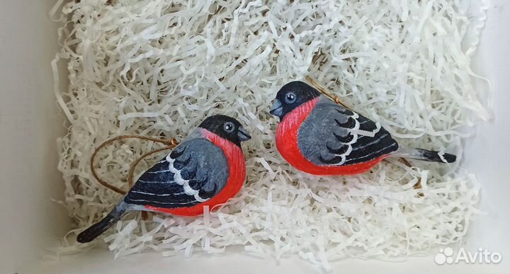 Снегирь ватная игрушка