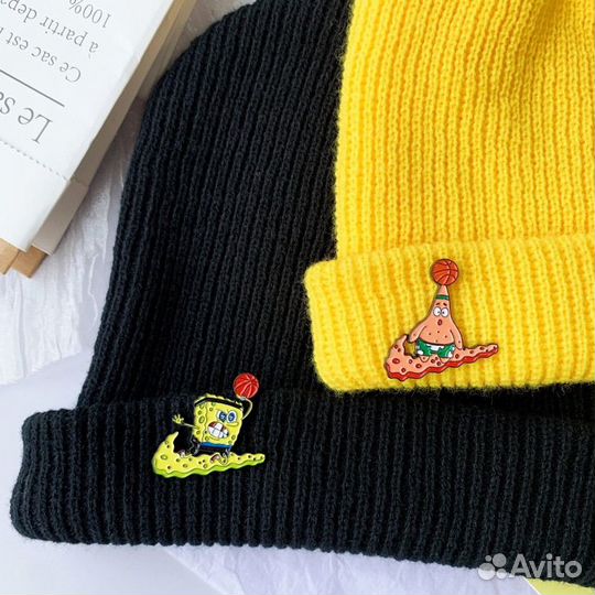 Металлические значки губка боб и патрик