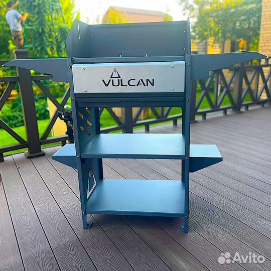 Купить мангал с ветрозащитой и зольником