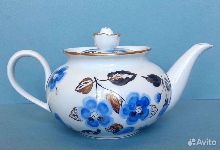 Чайник заварочный лфз Дулево Крытье лоз СССР