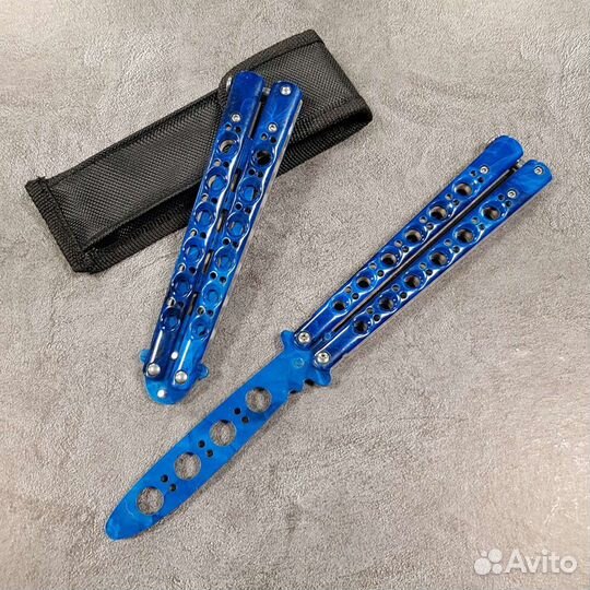 Нож бабочка тренировочный (cs go) balisong