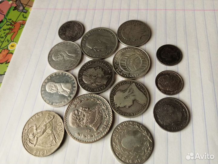 Монеты серебро