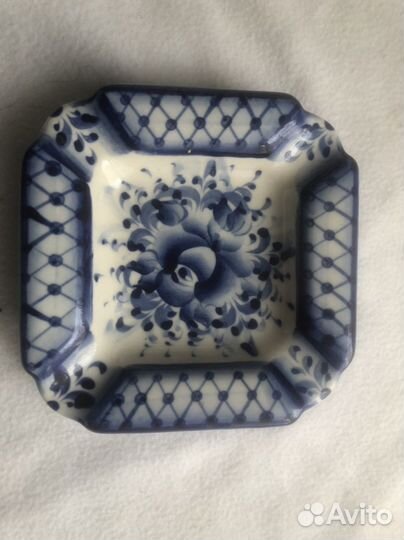 Пепельница Гжель