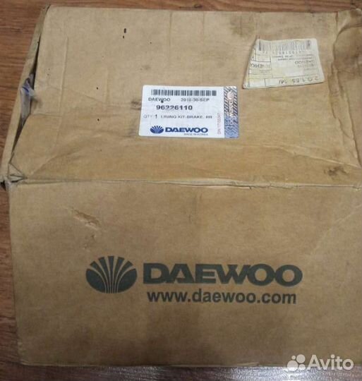 Тормозные колодки на daewoo nexia