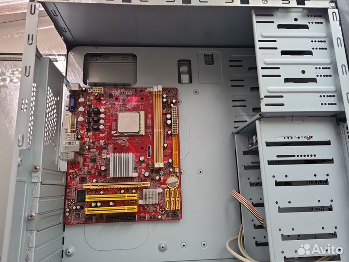 Корпус компьютерный Блок и материнка 2 ядра