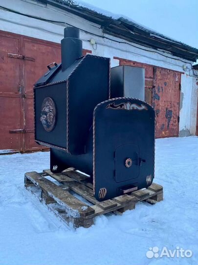 Печь для бани на три помещения