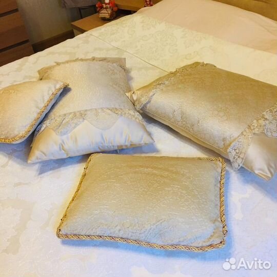 Комплект штор. карниз, подушки, шторы