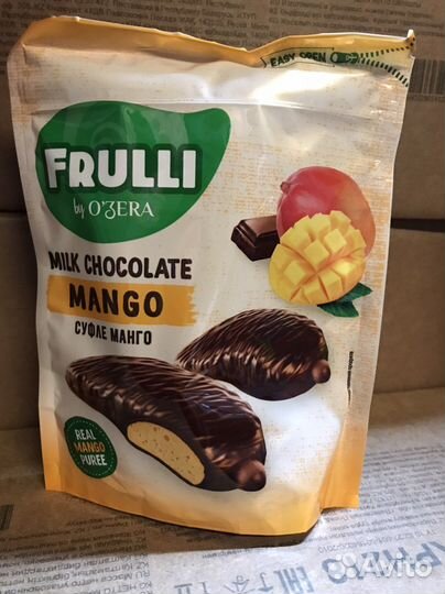 Манго суфле в шок конфеты Frulli «O'Zera»