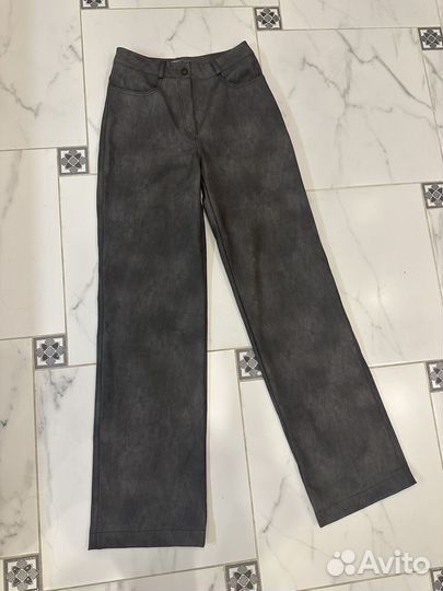 Брюки экокожа