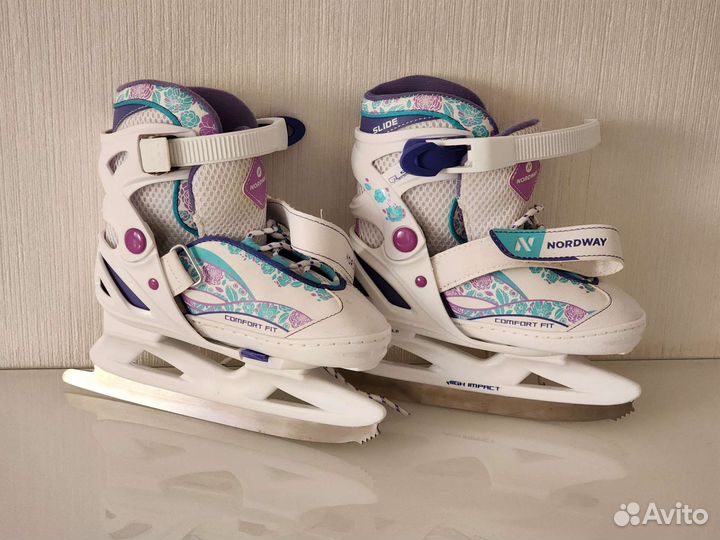 Коньки детские раздвижные nordway 26 31