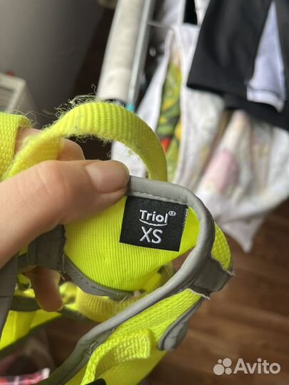 Шлейка с поводком светоатрожающая Triol xs