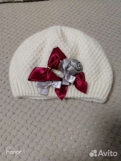 Шапочка для девочки 54-56