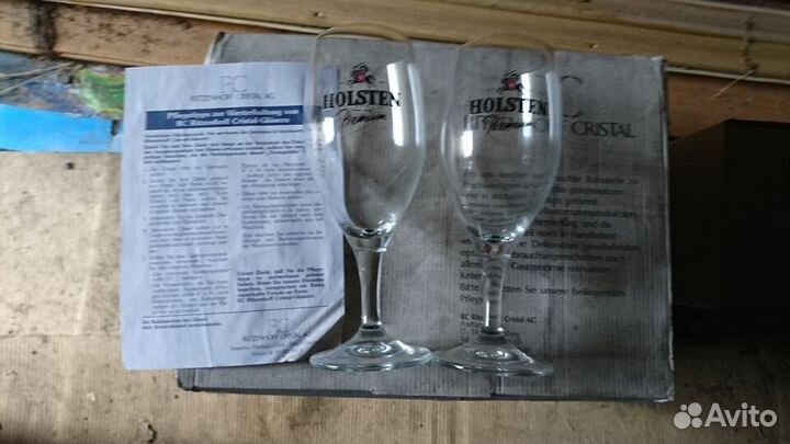 Пивные бокалы на ножке