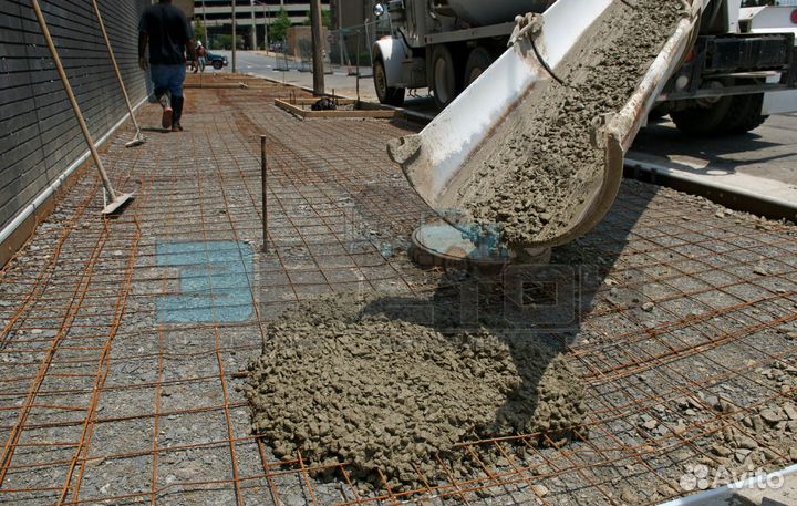 Бетон на известняковом щебне М-100