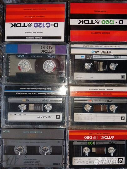 Аудио кассеты б/у.TDK maxell итд