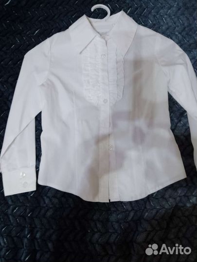 Рубашка белая школьная на девочку