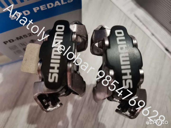 Педали контактные Shimano PD-M520 SPD оригинал