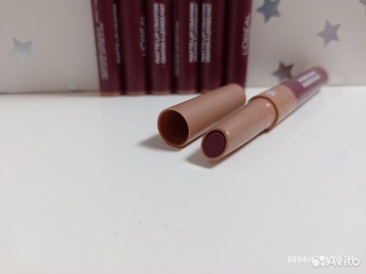 Помада-стик L'oreal matte lip crayon, тон 107