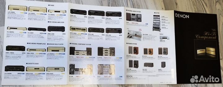 Denon HI-FI Component за 1996 Каталог общий